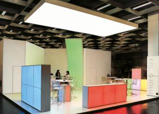 beleuchtung messestand orgatec